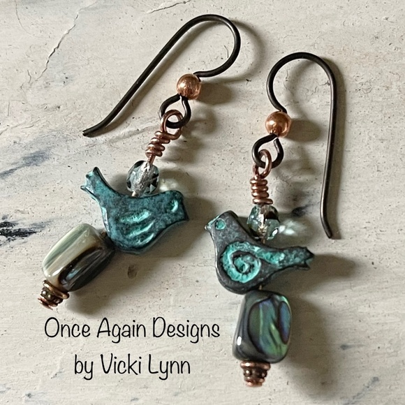 Hand Crafted Jewelry - ARTISAN “Little Birdie” - Dangle Earrings